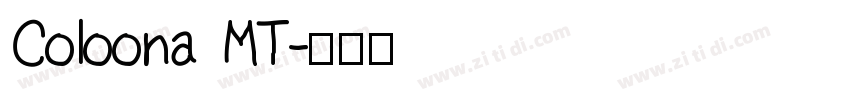 Coloona MT字体转换